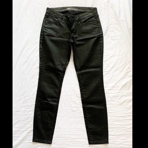 Old Navy Rockstar Coated Black Skinny Jeans